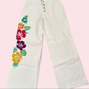 dELiA*s White High-Rise Button-Fly Jeans